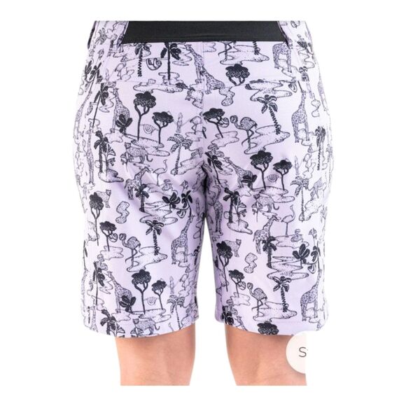 Stylish Black and White Graphic Athletic Shorts - Picture 13 of 13